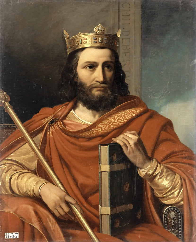 Detail of Childebert I, King of the Franks by Jean Louis Bézard