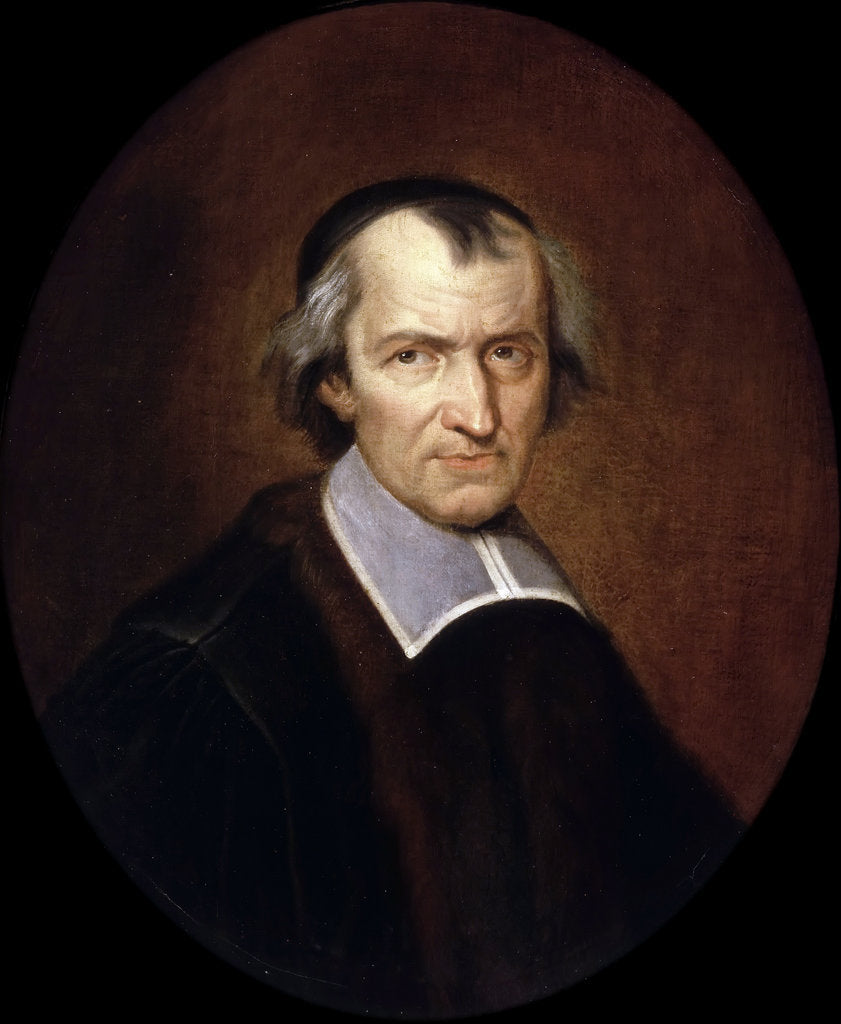 Detail of Portrait of Antoine Arnauld by Jean-Baptiste de Champaigne