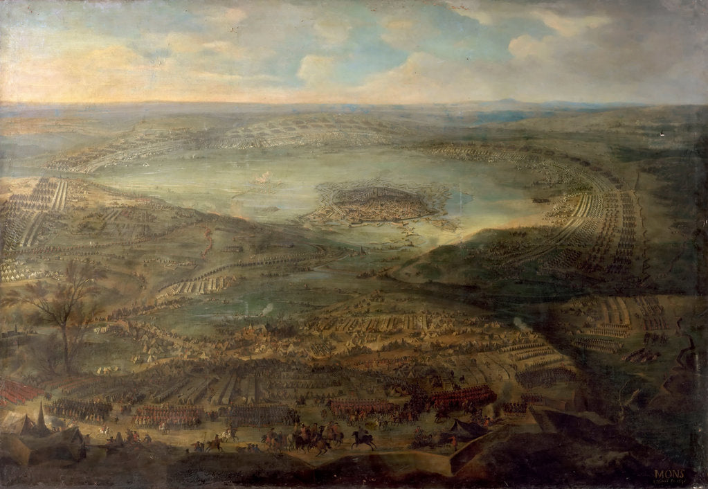 Detail of The Siege of Mons,  1691 by Jean-Baptiste Martin