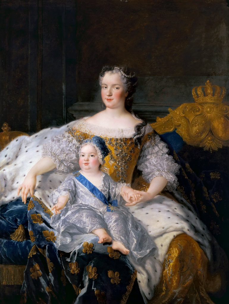 Marie Leszczynska with Louis, Dauphin of France by Alexis Simon Belle
