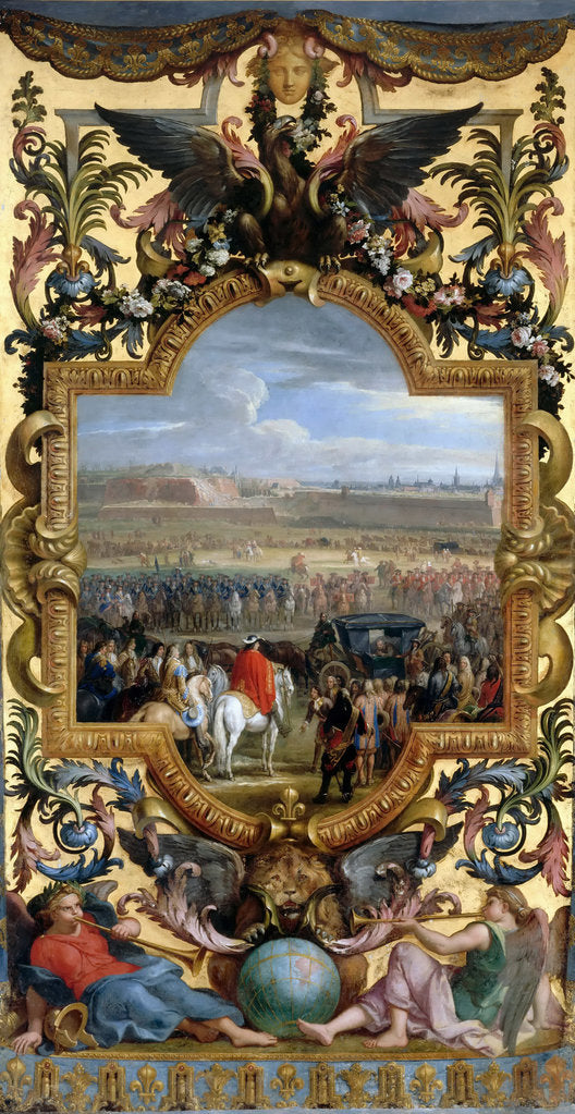 Detail of The conquest of Cambrai on April 18, 1677 by Charles Le Brun