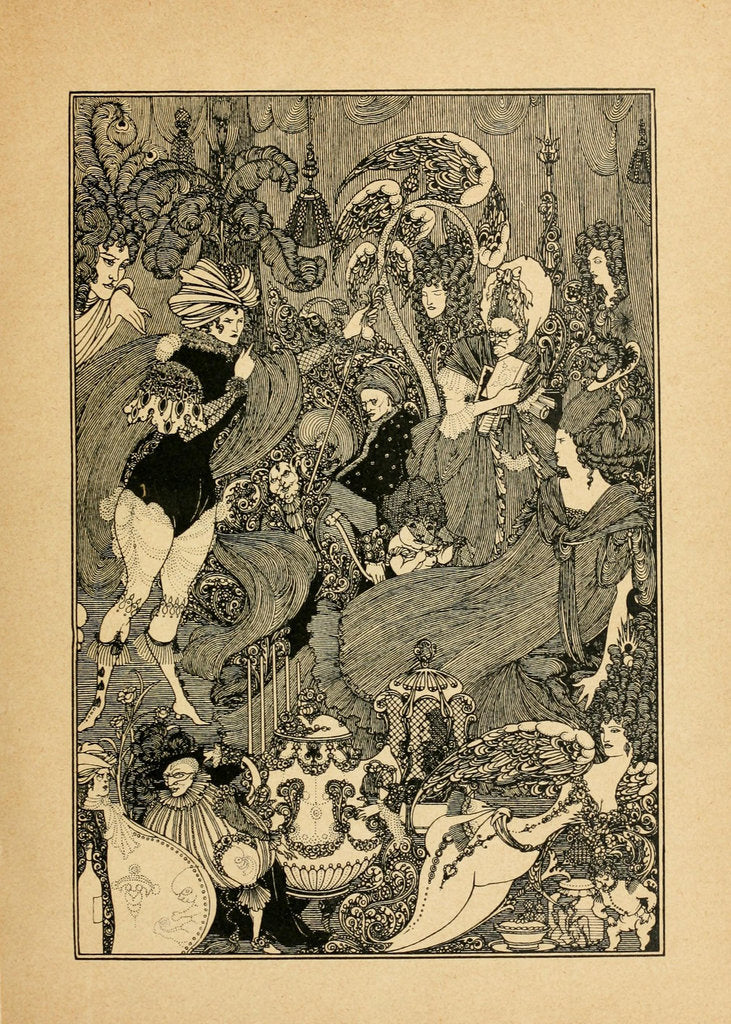 Detail of The Rape of the Lock. Illustration for The Cave of Spleen by Alexander Pope by Aubrey Beardsley