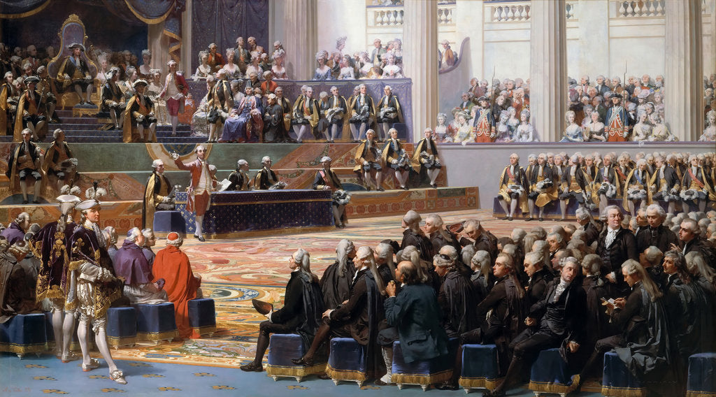 Detail of Opening of the Estates-General in Versailles, 5 May 1789 by Auguste Couder