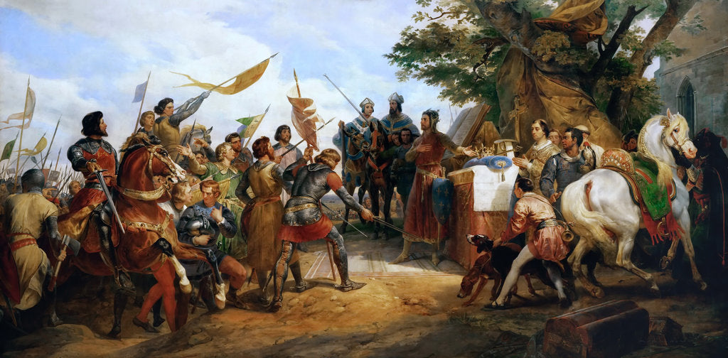 Detail of The Battle of Bouvines on 27 July 1214 by Horace Vernet