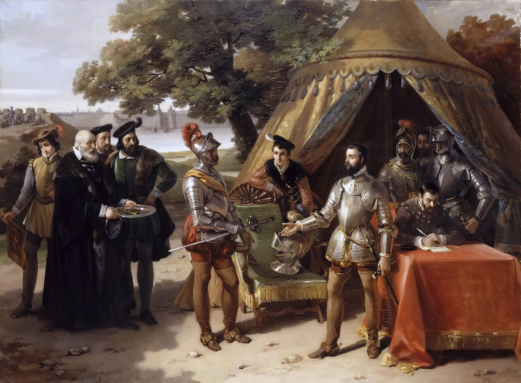 Detail of The Siege of Thionville, 23 june 1558 by Hortense Haudebourt-Lescot