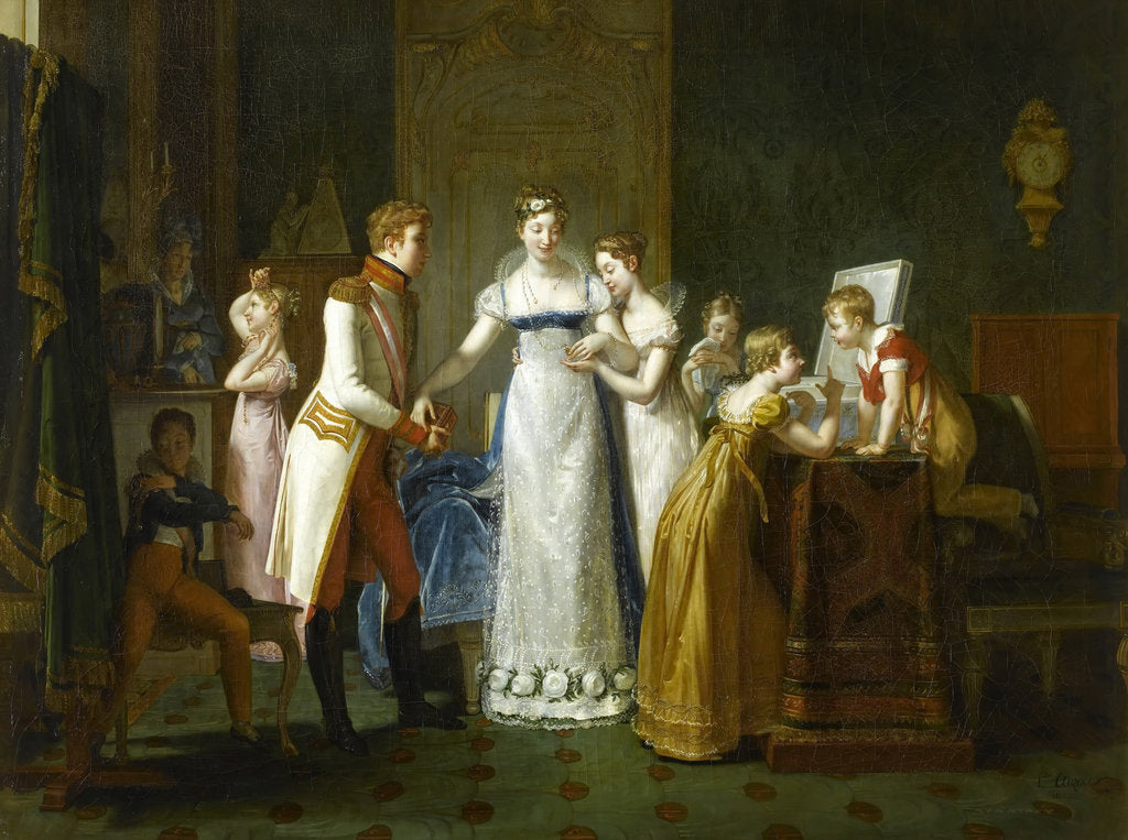 Detail of Marie-Louise of Austria Bidding Farewell to her Family in Vienna, 13th March 1810 by Pauline Auzou