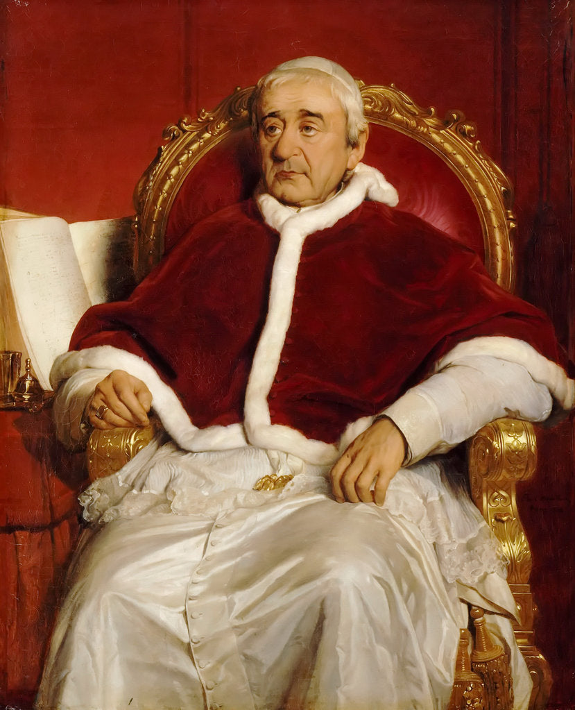 Detail of Portrait of Pope Gregory XVI by Paul Hippolyte Delaroche