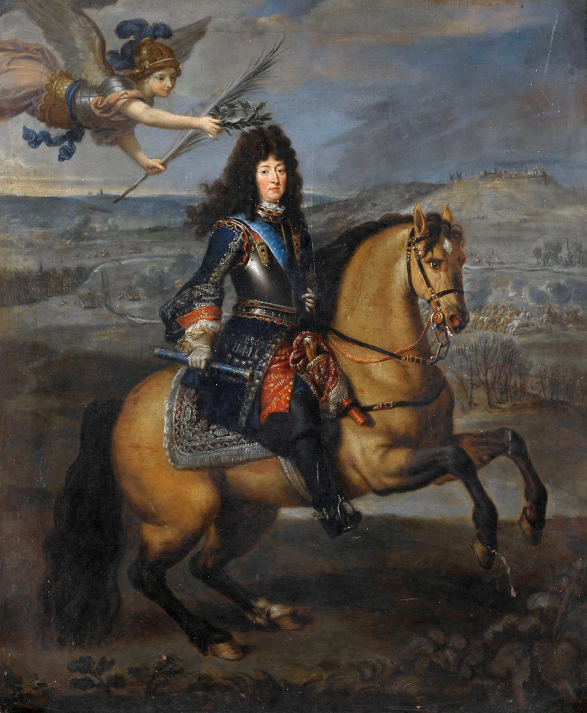 Detail of Equestrian portrait of Louis XIV at the Siege of Namur by Pierre Mignard