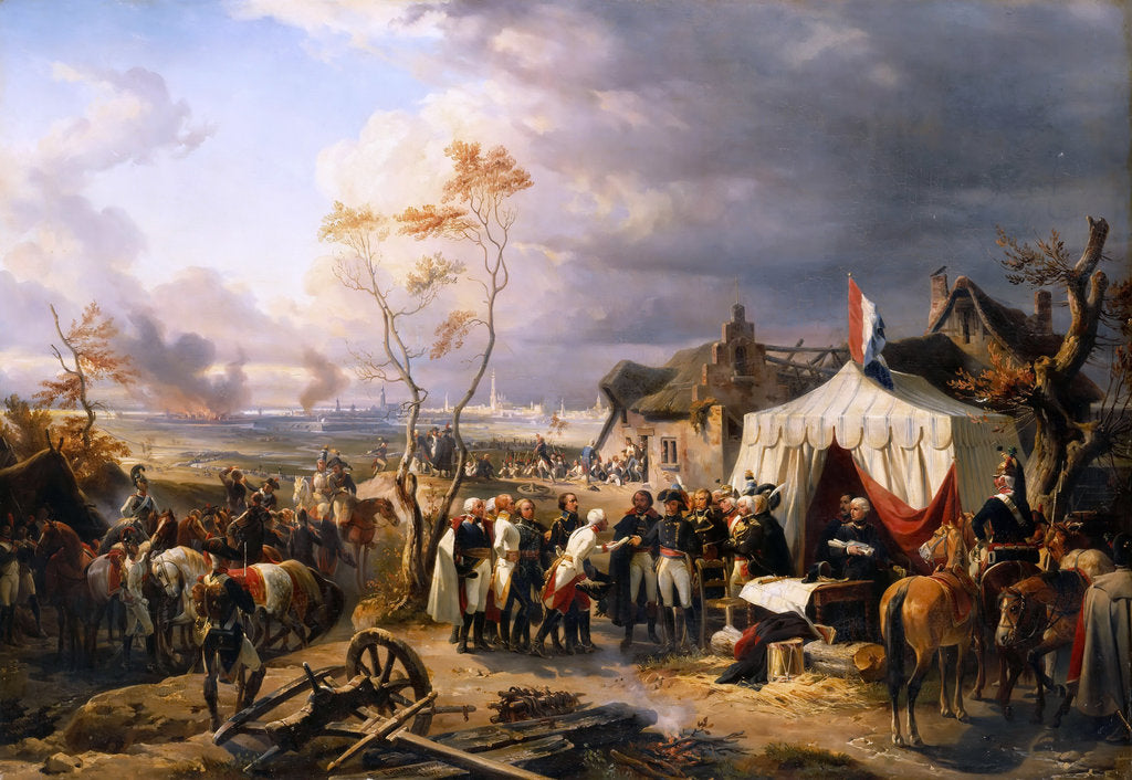 Detail of General De la Morlière Receiving The Surrender Of Antwerp 29th November 1792 by Henri Félix Emmanuel Philippoteaux