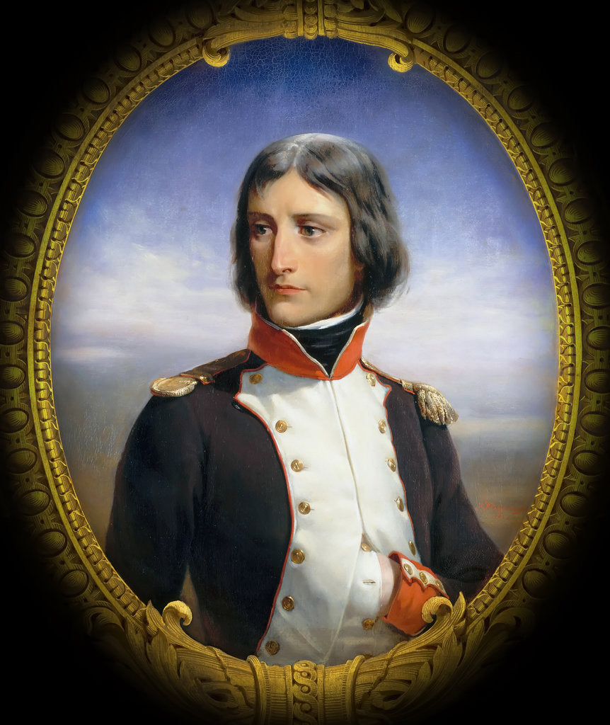 Detail of Napoleon Bonaparte as Lieutenant-Colonel of the 1st Battalion of Corsican Republican volunteers by Henri Félix Emmanuel Philippoteaux