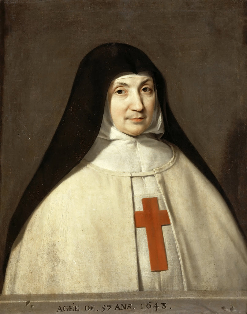 Detail of Portrait of Angélique Arnauld, Abbess of the Abbey of Port-Royal by Philippe de Champaigne