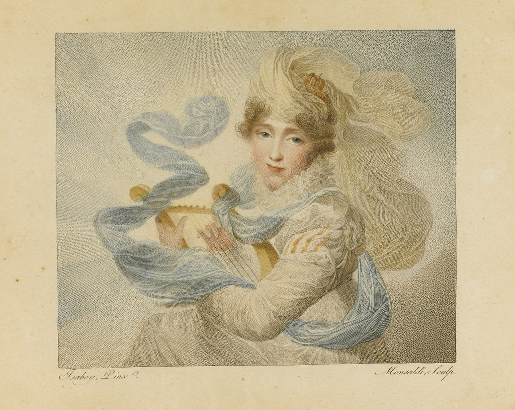Detail of Hortense de Beauharnais by Antoine Maxime Monsaldi