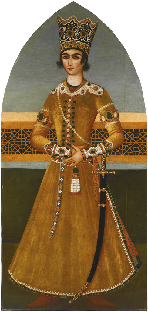 Detail of Portrait of Prince Abbas Mirza by Mihr Ali