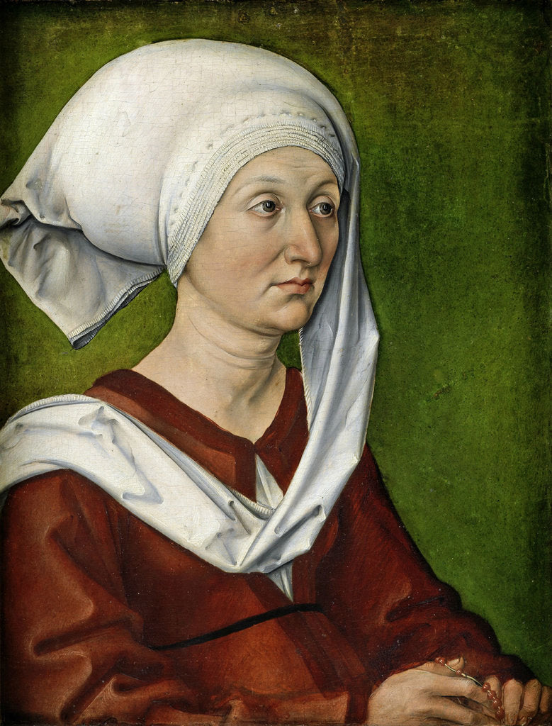 Detail of Portrait of the Artist?s Mother, Barbara Dürer, née Holper by Albrecht Dürer