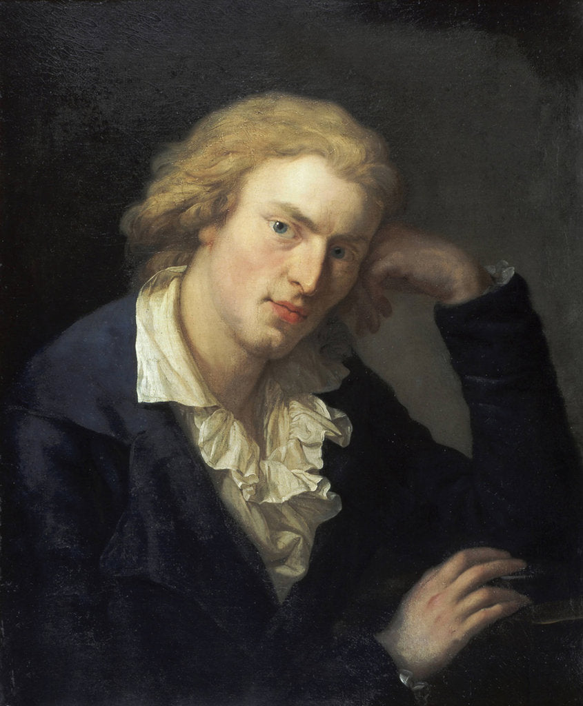 Detail of Portrait of Friedrich von Schiller by Anton Graff