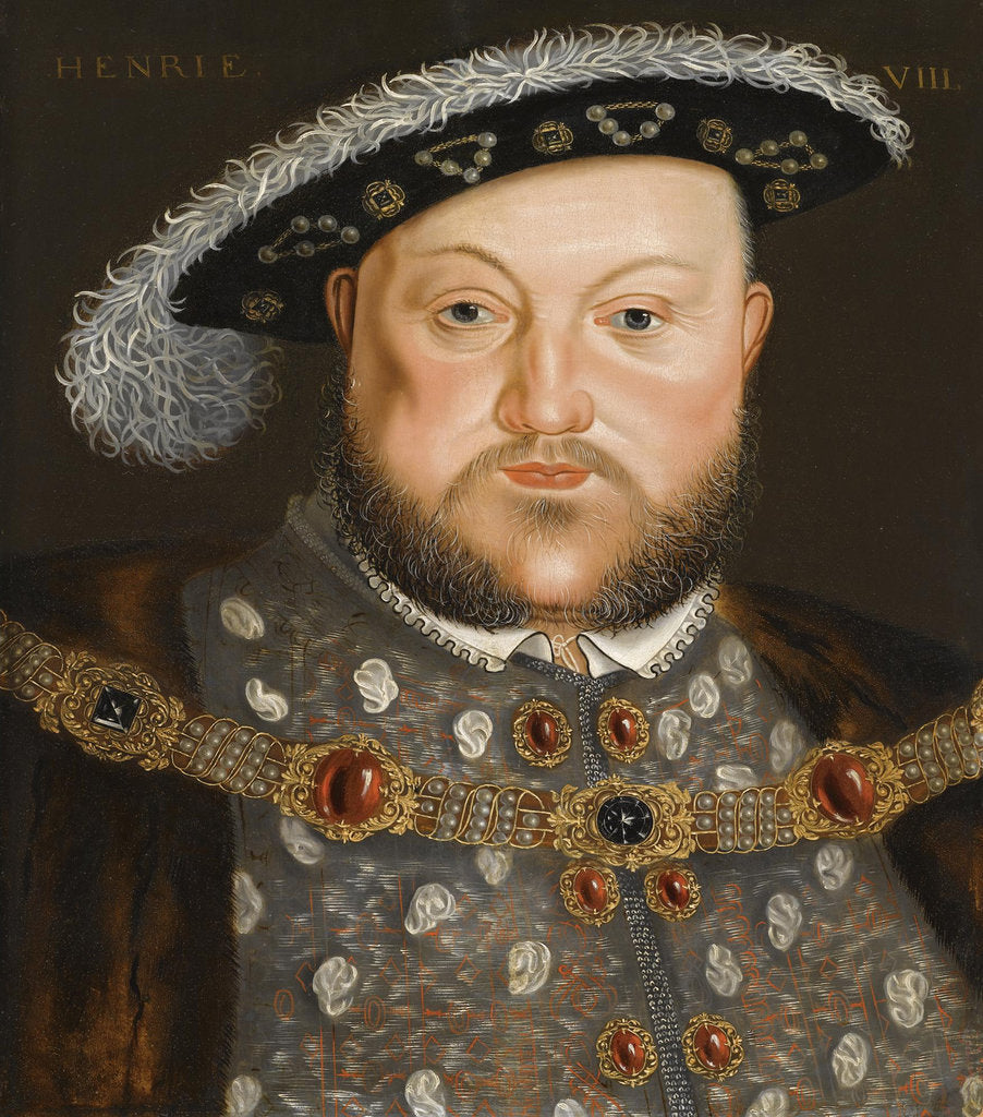 Detail of Portrait of King Henry VIII of England by Hans Holbein