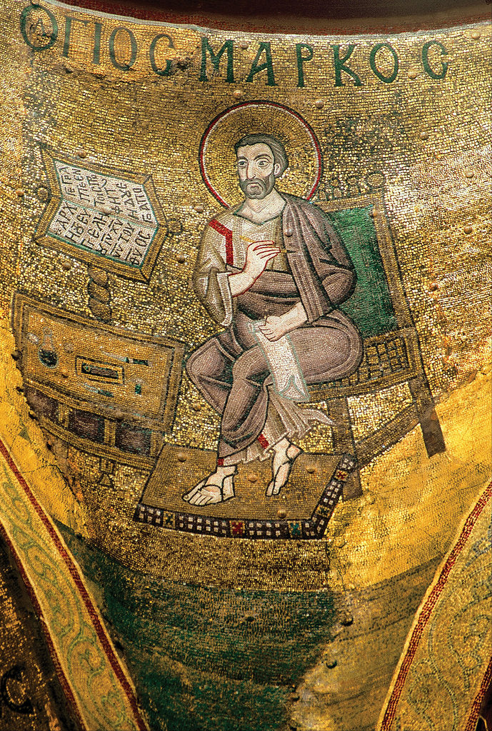 Detail of Saint Mark the Evangelist by Byzantine Master