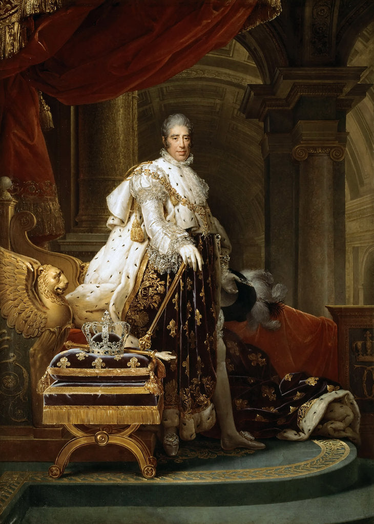 Detail of King Charles X of France by François Pascal Simon Gérard