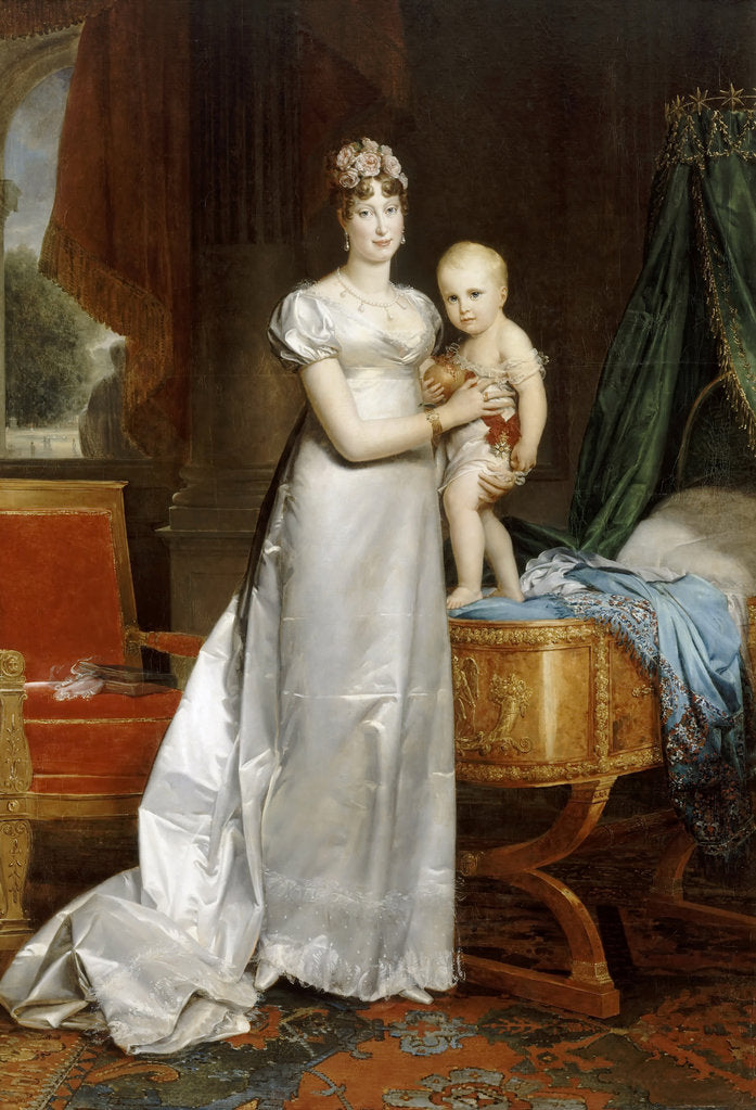 Detail of Empress Marie-Louise With the King of Rome by François Pascal Simon Gérard