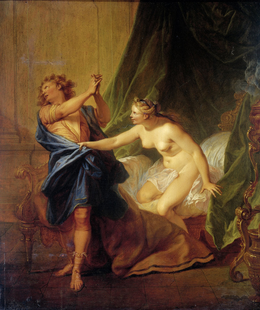 Detail of Joseph and Potiphars Wife by Nicolas Bertin