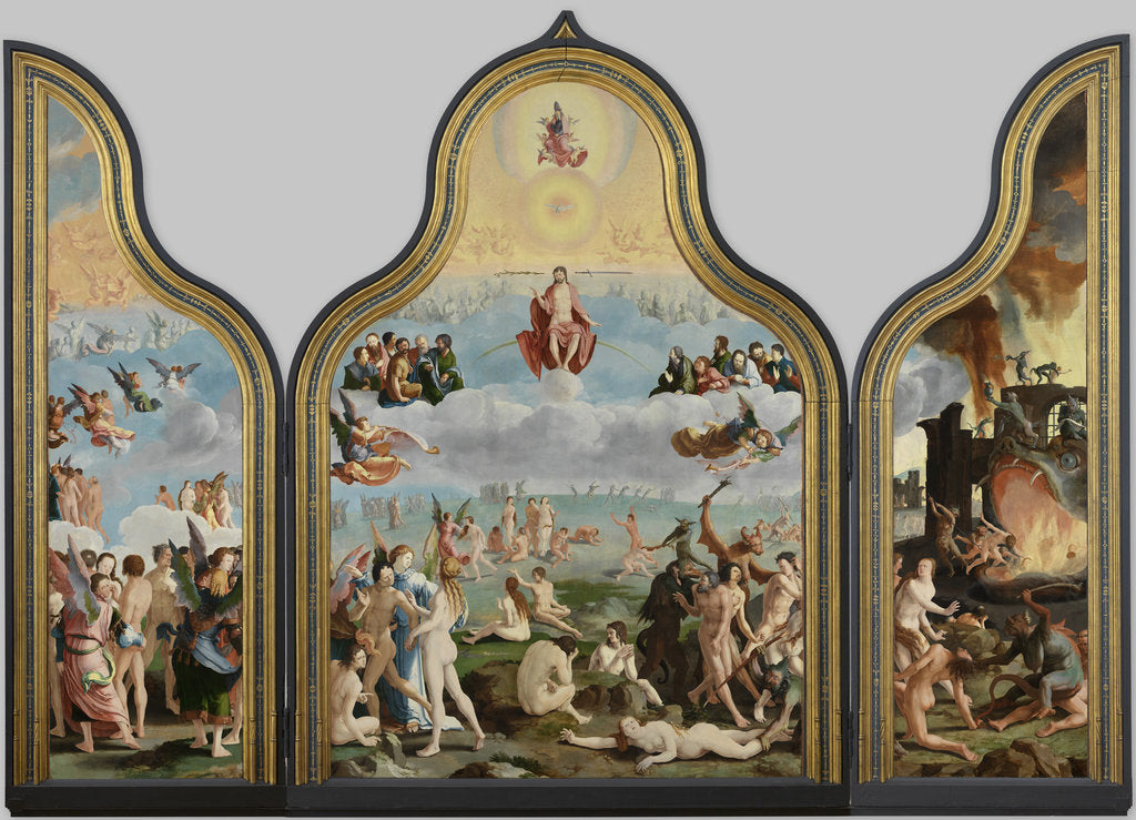 Detail of The Last Judgment by Lucas Leyden van