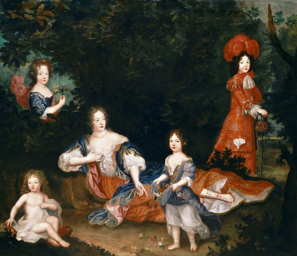 Detail of Françoise-Athénaïs de Rochechouart, marquise de Montespan and her children by Anonymous