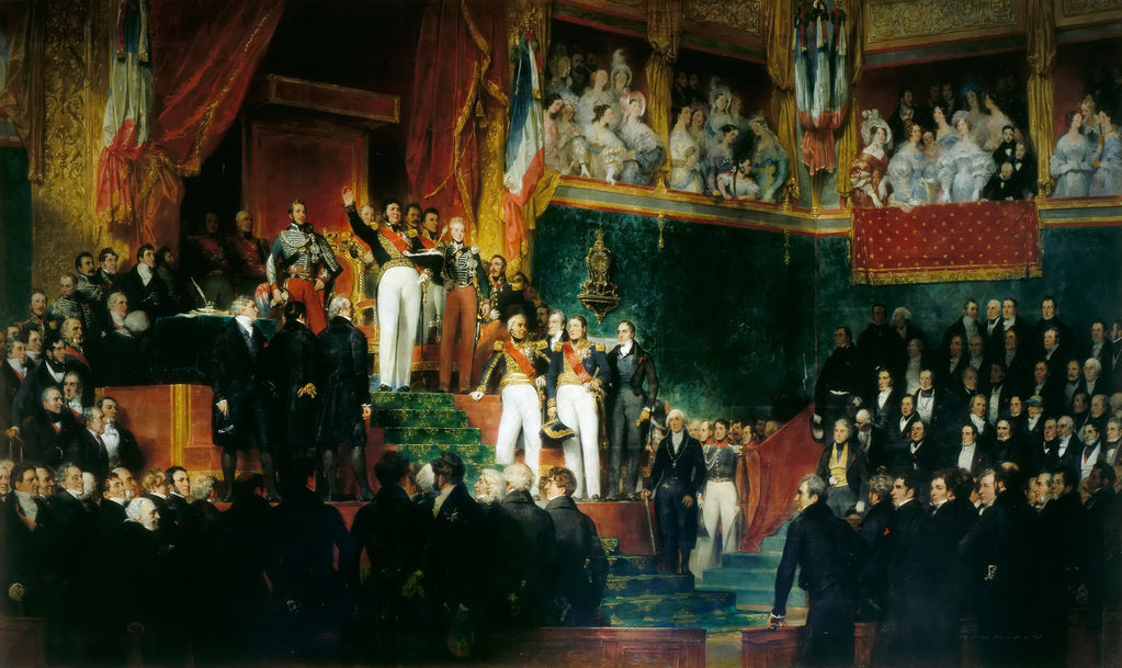 Detail of Louis-Philippe I is sworn in as king before the Chamber of Deputies, 9th August 1830 by Eugène Devéria