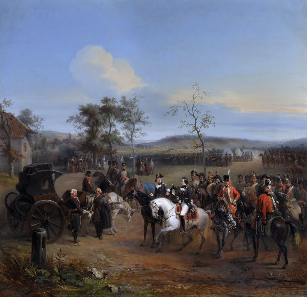 Detail of General Despret and Louis-Philippe, Duke of Chartres at Gravelotte, July 1792 by Eugène Louis Charpentier