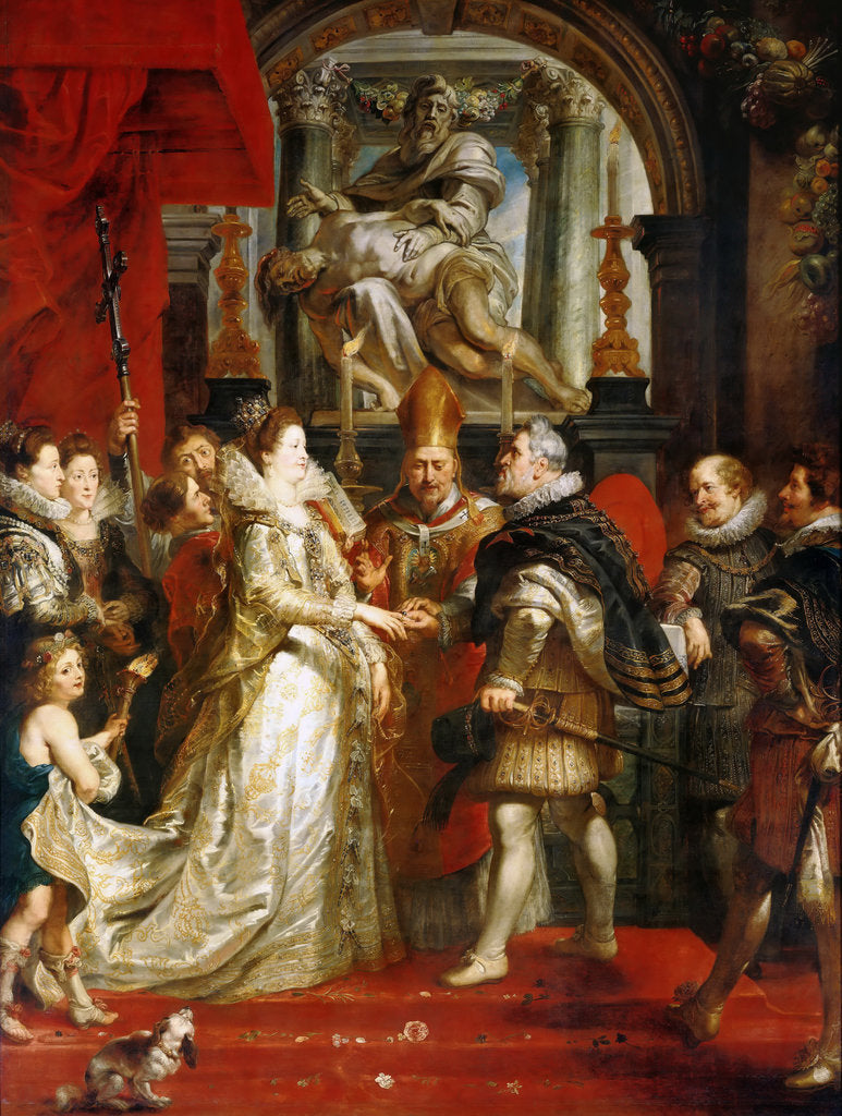 Detail of The Wedding by Proxy of Marie de Medici to King Henry IV (The Marie de Medici Cycle) by Pieter Paul Rubens