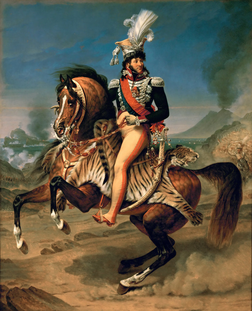 Detail of Equestrian Portrait of Joachim Murat by Baron Antoine Jean Gros