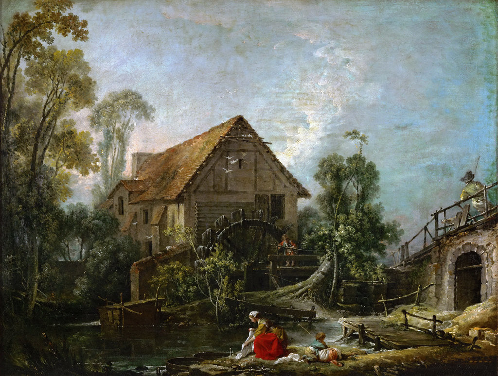 Detail of The Mill by François Boucher