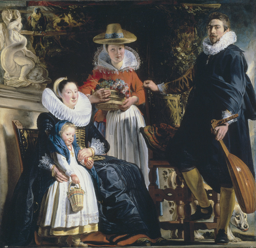 Detail of The Painters Family by Jacob Jordaens