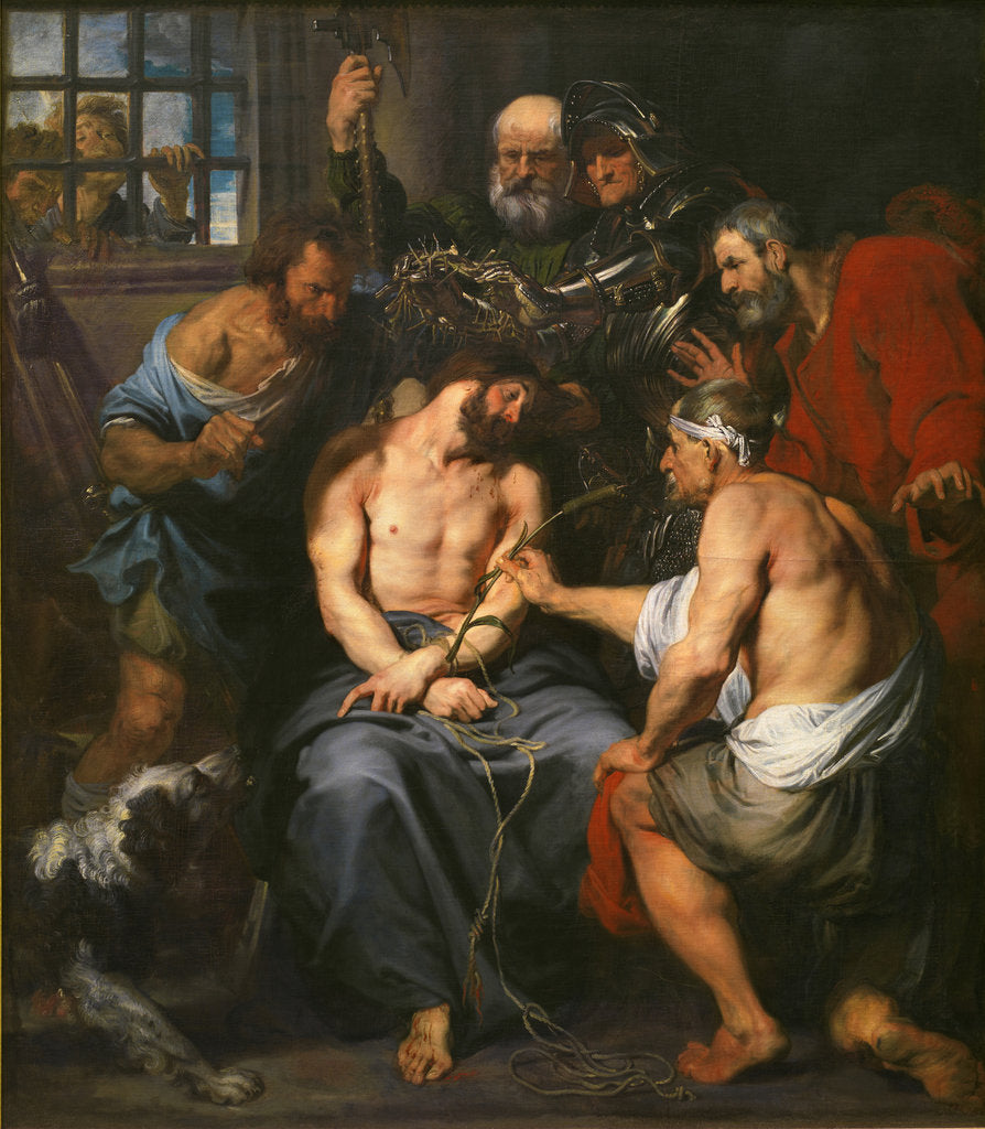 Detail of Christ Crowned with Thorns by Sir Anthony van Dyck