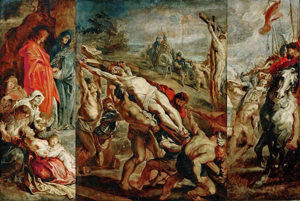 Detail of The Elevation of the Cross (sketch for the triptych) by Pieter Paul Rubens