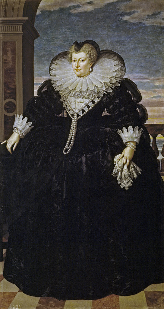 Detail of Portrait of Marie de Médici by Frans Pourbus the Younger