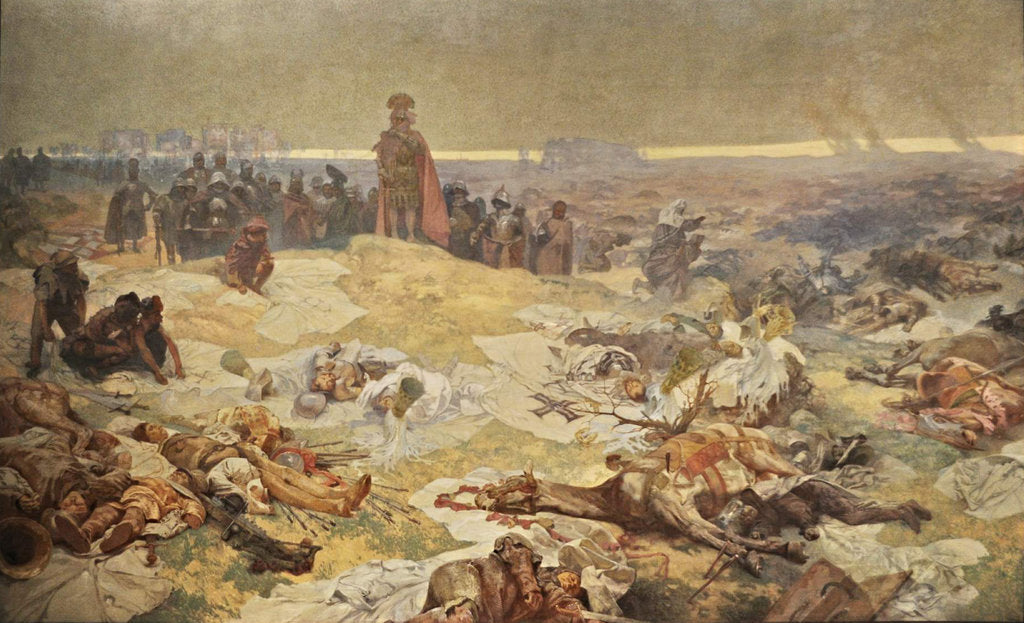 Detail of After the Battle of Grunwald. The Solidarity of the Northern Slavs (The cycle The Slav Epic) by Alfons Marie Mucha