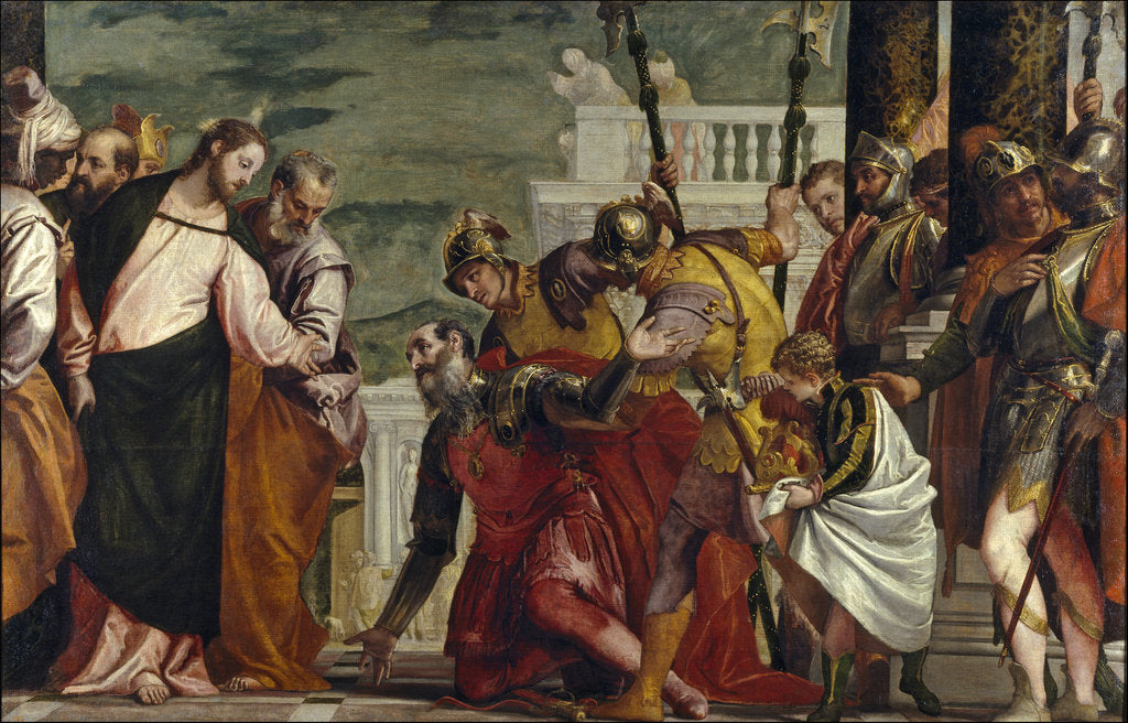 Detail of Jesus healing the servant of a Centurion by Paolo Veronese