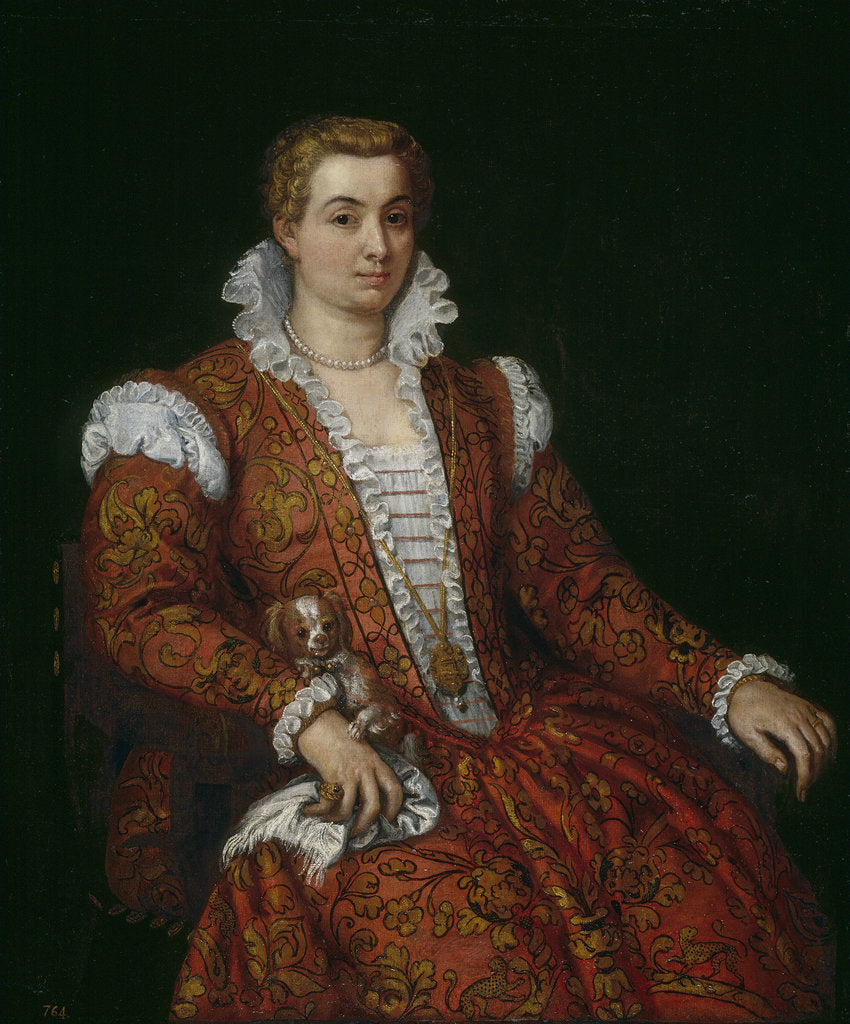 Detail of Livia Colonna by Paolo Veronese