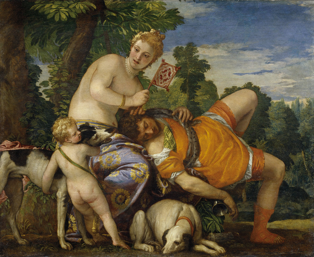 Detail of Venus and Adonis by Paolo Veronese