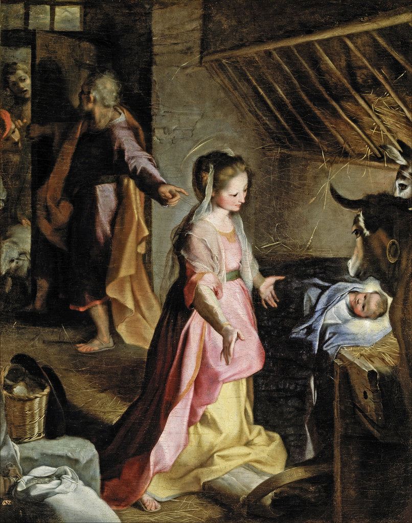 Detail of Nativity by Federigo Barocci