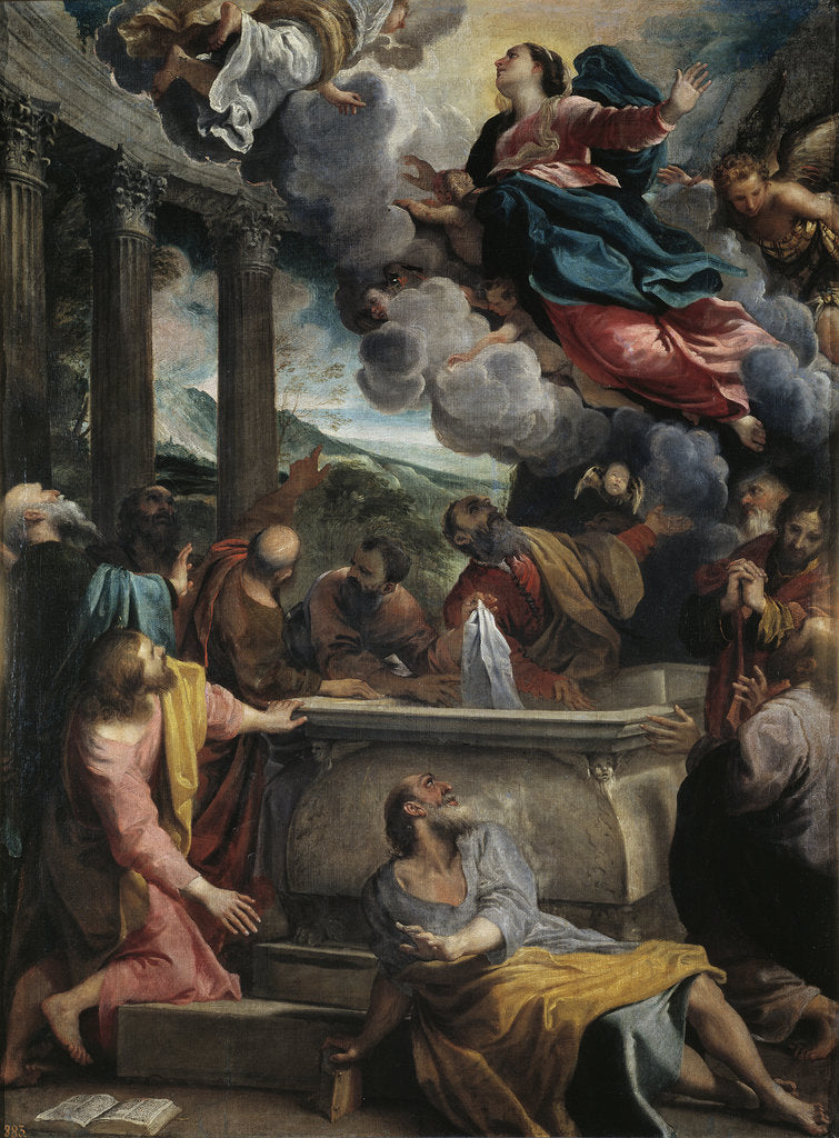 Detail of The Assumption of the Blessed Virgin Mary by Annibale Carracci