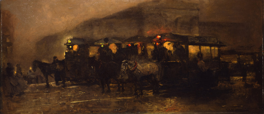 Detail of Evening at Square by George Hendrik Breitner