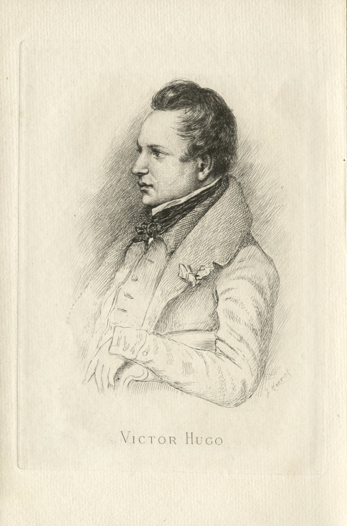Detail of Portrait of Victor Hugo by Léon Noël