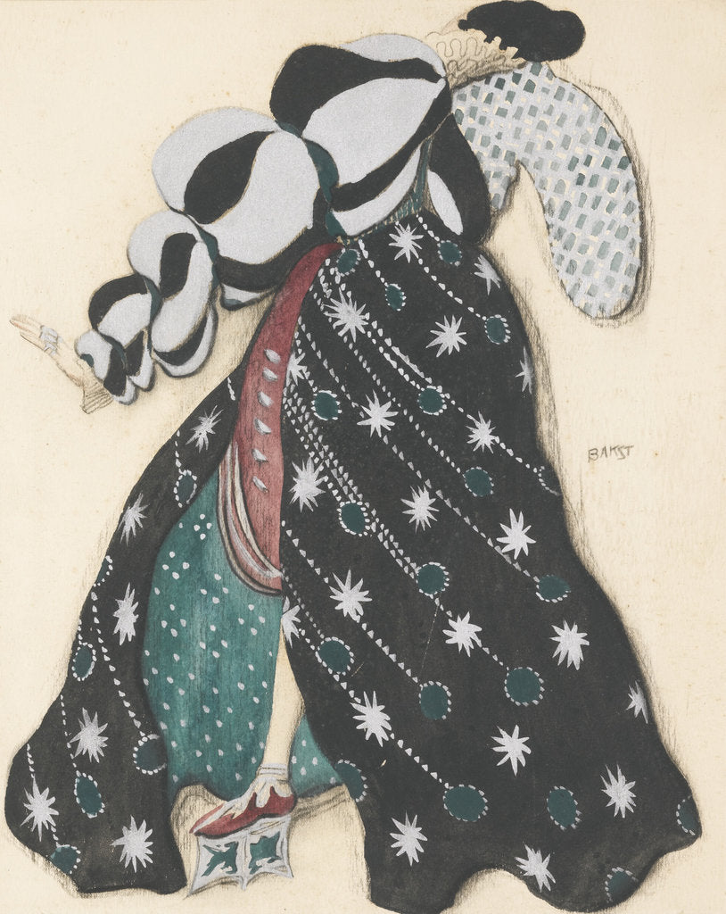Detail of Costume design for the Ballet La Légende de Joseph by R. Strauss by Léon Bakst