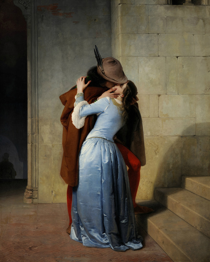Detail of The Kiss by Francesco Hayez