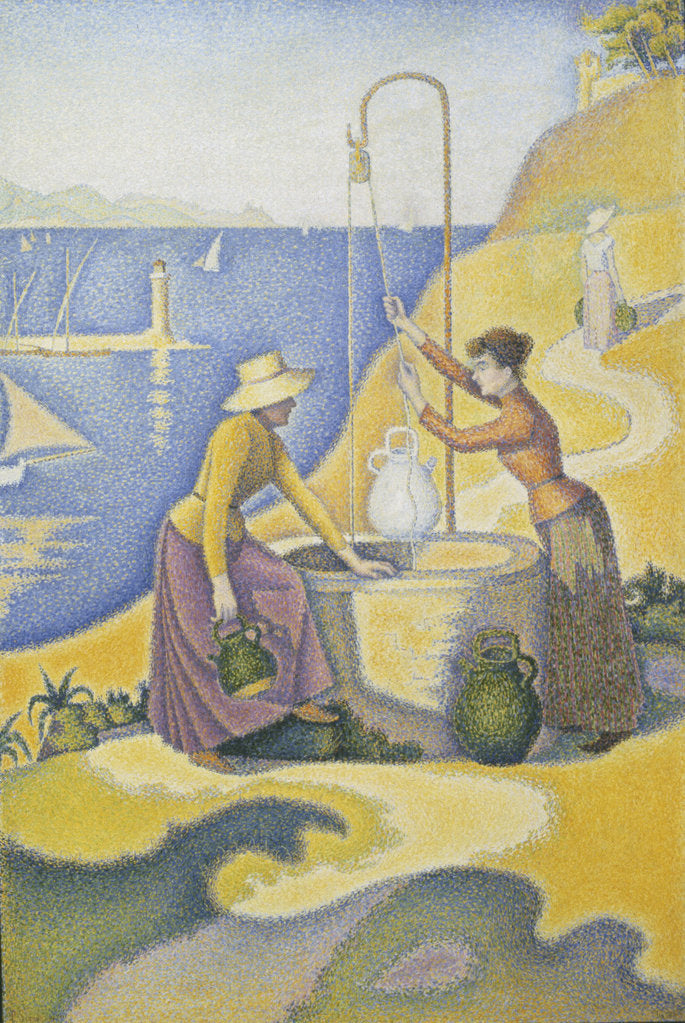 Detail of Women at the well (Femmes au puits) by Paul Signac
