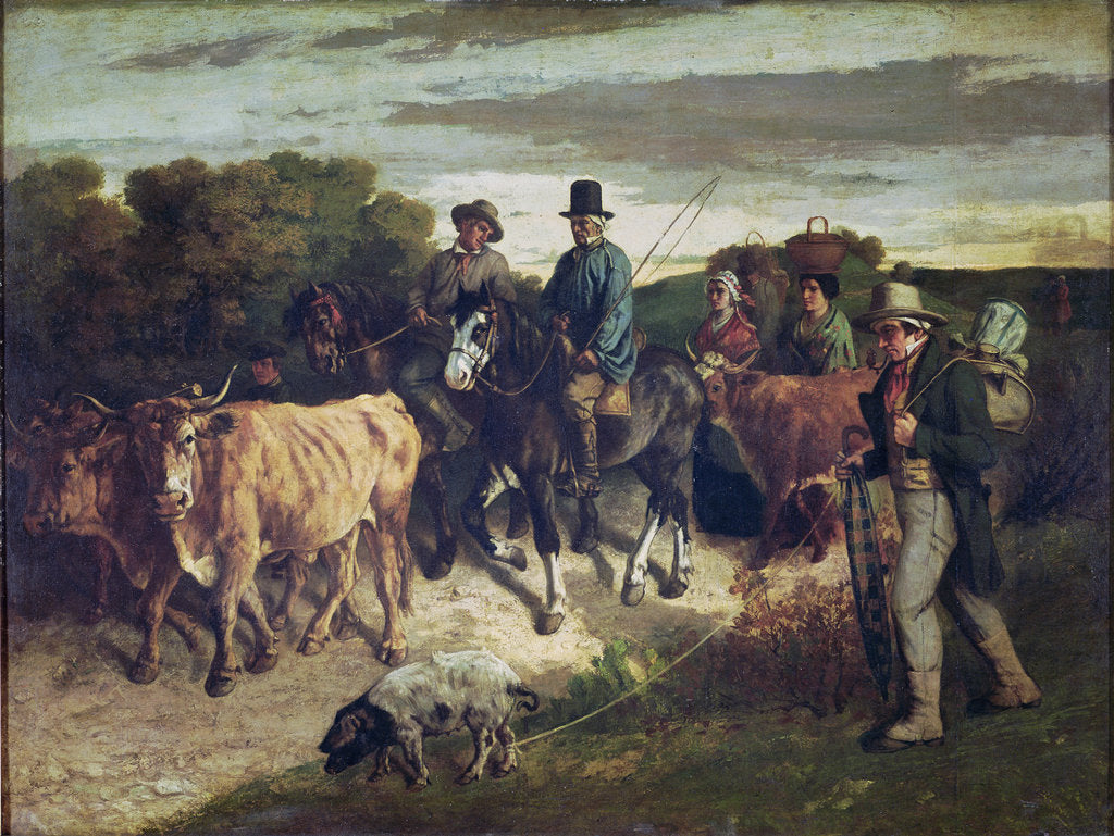 Detail of The Peasants of Flagey Returning from the Fair by Gustave Courbet