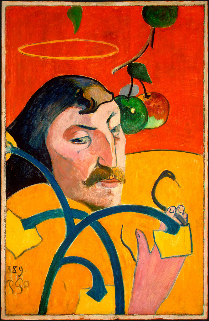 Detail of Self-Portrait by Paul Eugéne Henri Gauguin
