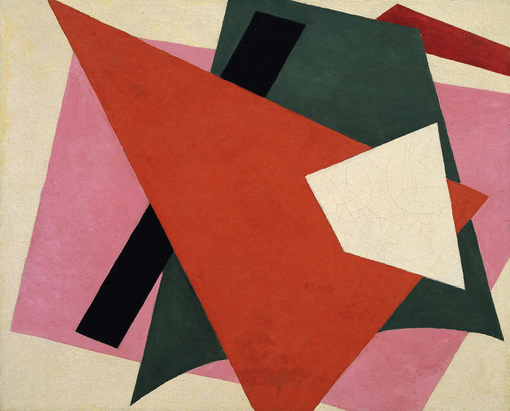 Detail of Architectonic Painting by Lyubov Sergeyevna Popova