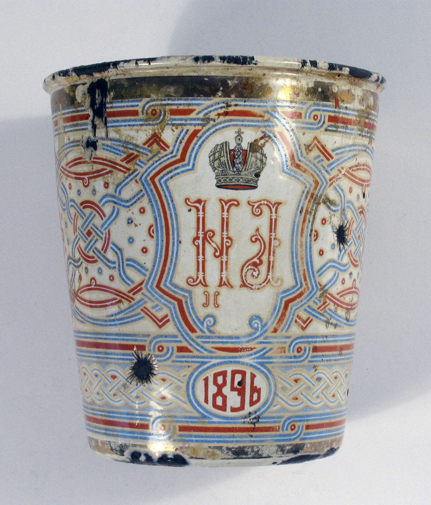 Detail of Coronation Cup. Present on the occasion of the Coronation of Nicholas II 1896 by Anonymous master